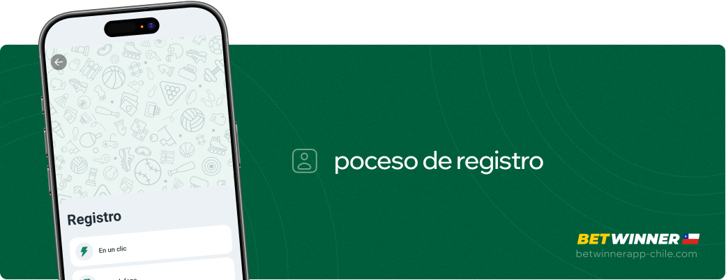 Proceso de registro Betwinner APP Chile